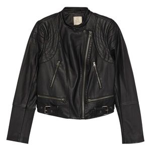 Free People Leather Jacket - Size M